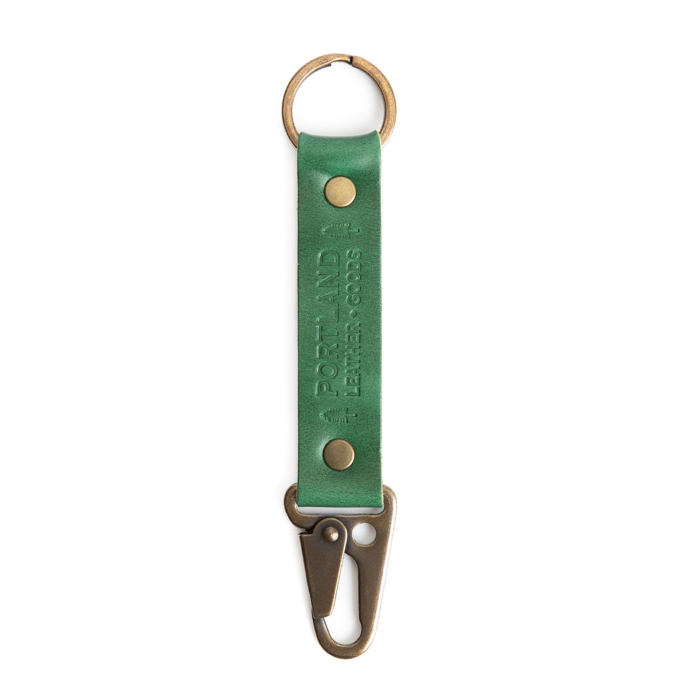 Cowboy Mint*Long| leather logo branded keychain 