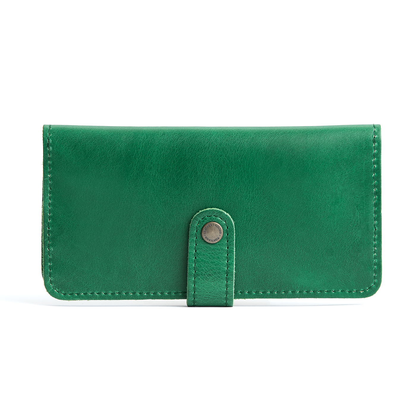 Cowboy Mint | Leather wallet with snap closed