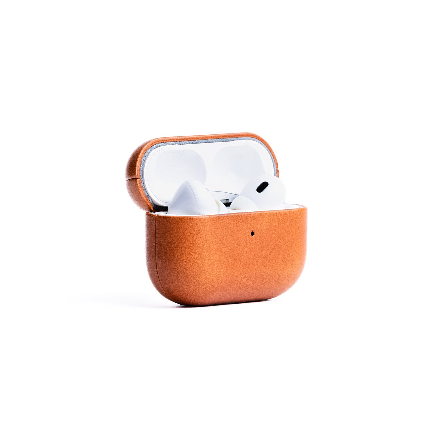 Sienna | Leather cover for airpod case open