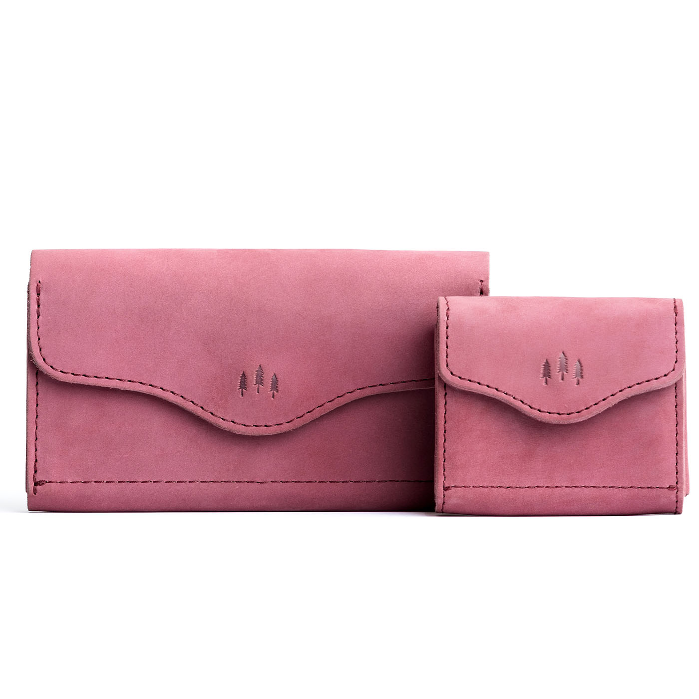 Foxglove | Comparison shot of Bozeman and Small Bozeman Wallets