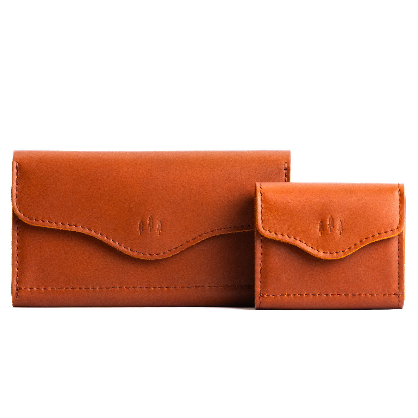 Tuscany | Comparison shot of Bozeman and Small Bozeman Wallets