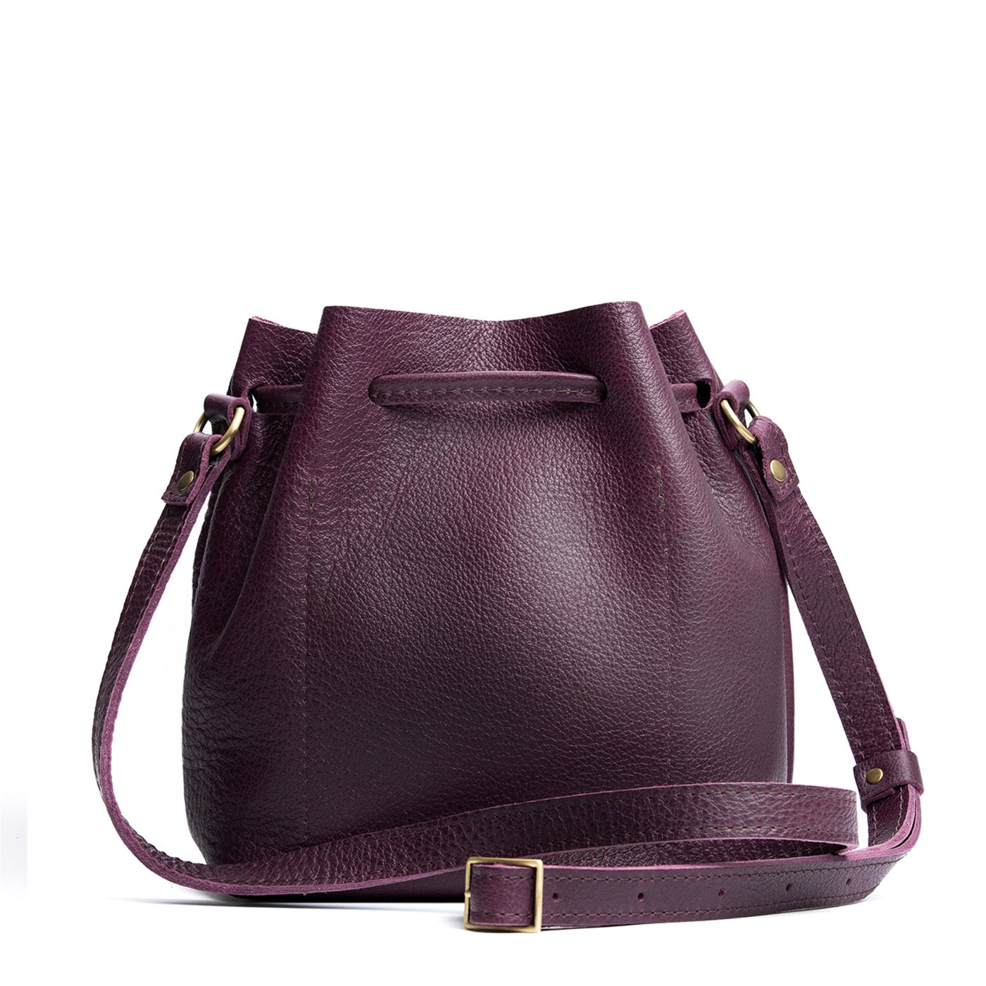 Plum*Small | Slouchy crossbody bag with drawstring closure