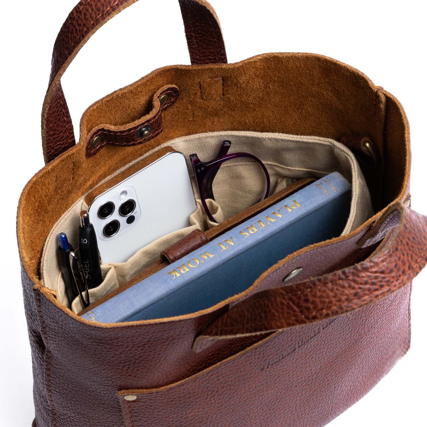 ANY*Small | Small Canvas Organizer inside a Mini Crossbody Tote