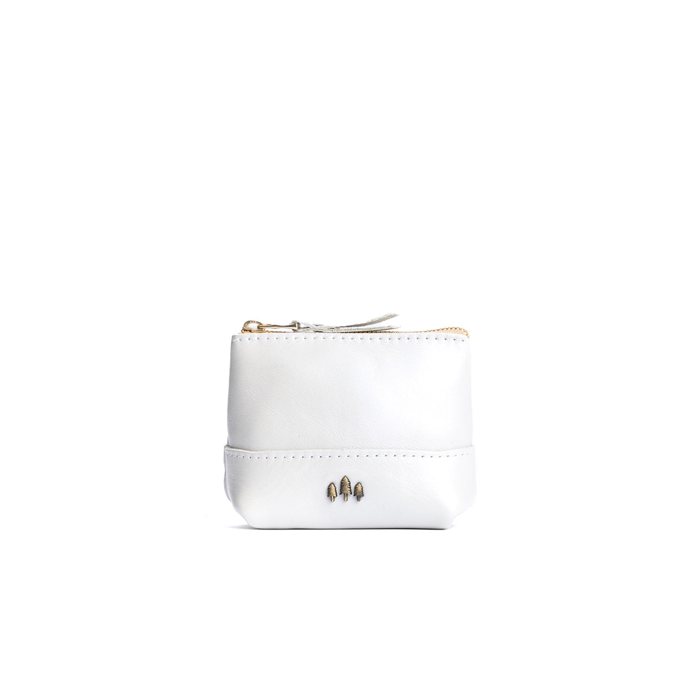 Pearl*Small | Zip top rectangular pouch with wide base and narrow top