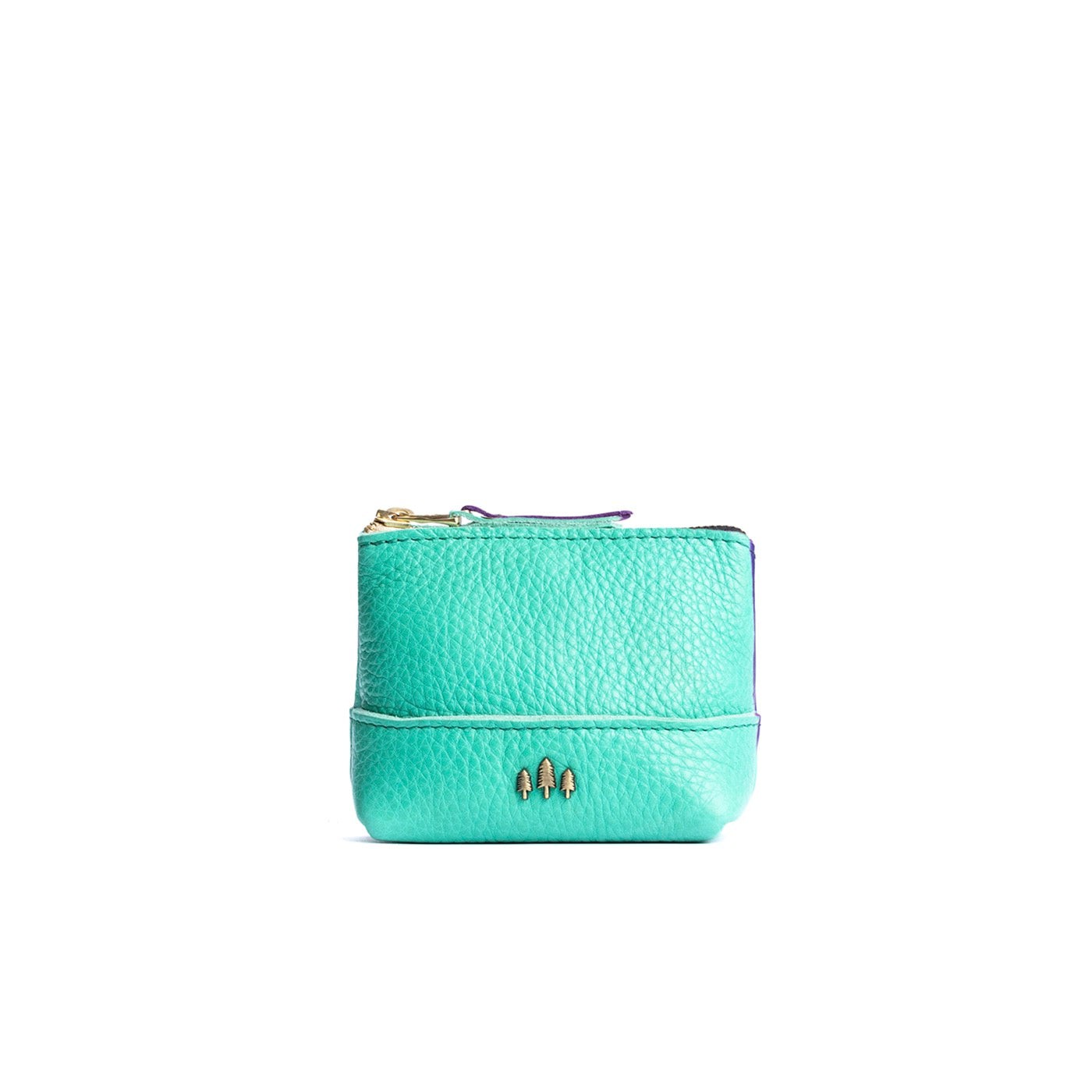 West Palm*Small | Zip top rectangular pouch with wide base and narrow top