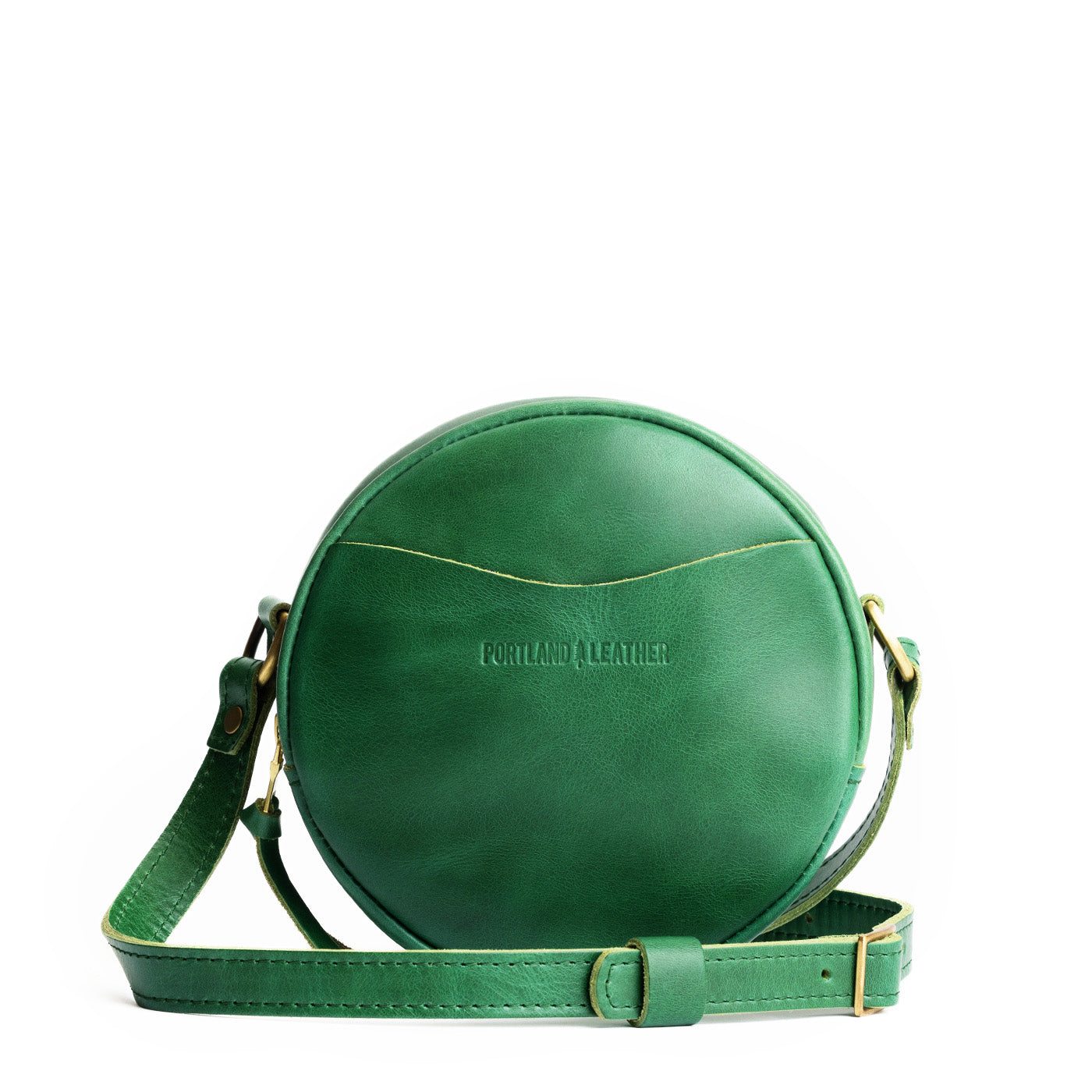 Cowboy Mint Small | Circle shaped crossbody bag with top zipper