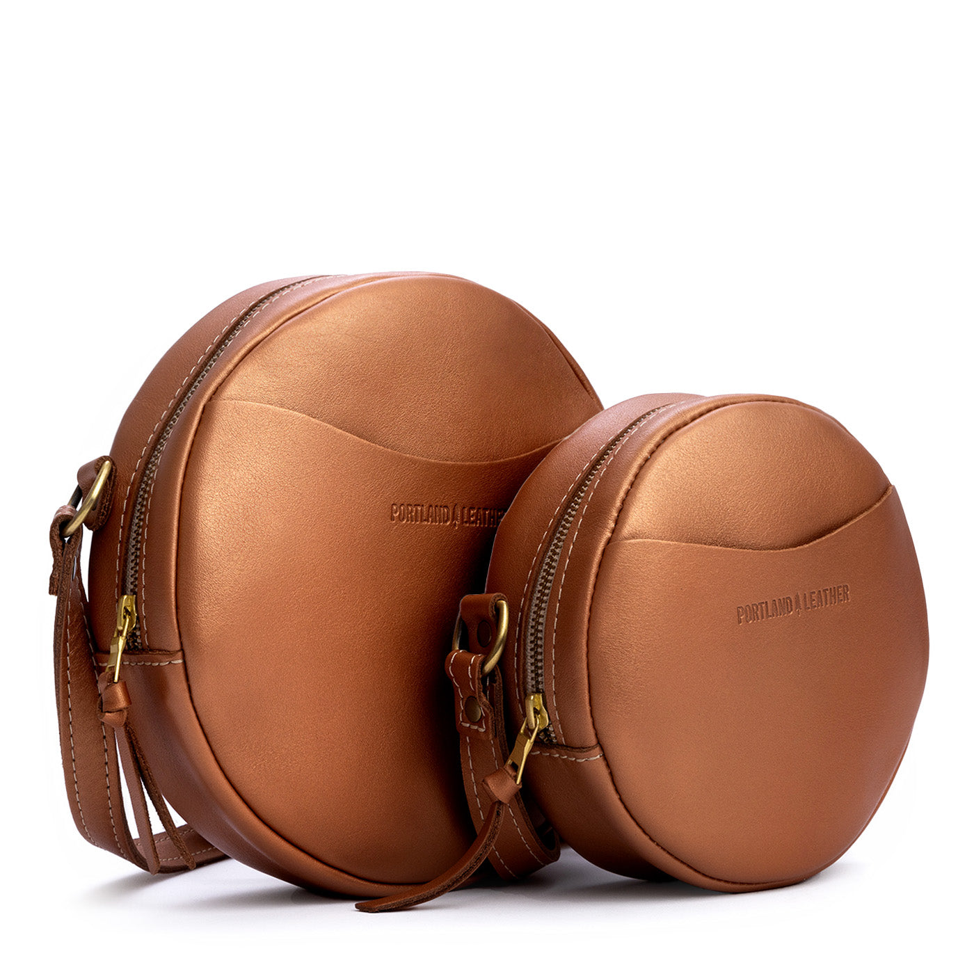 Hava | Circle shaped crossbody bag with top zipper