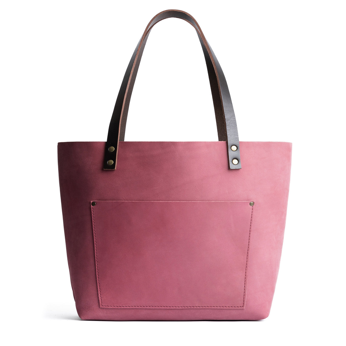 Foxglove*Classic | Large leather tote bag with sturdy bridle handles and front pocket