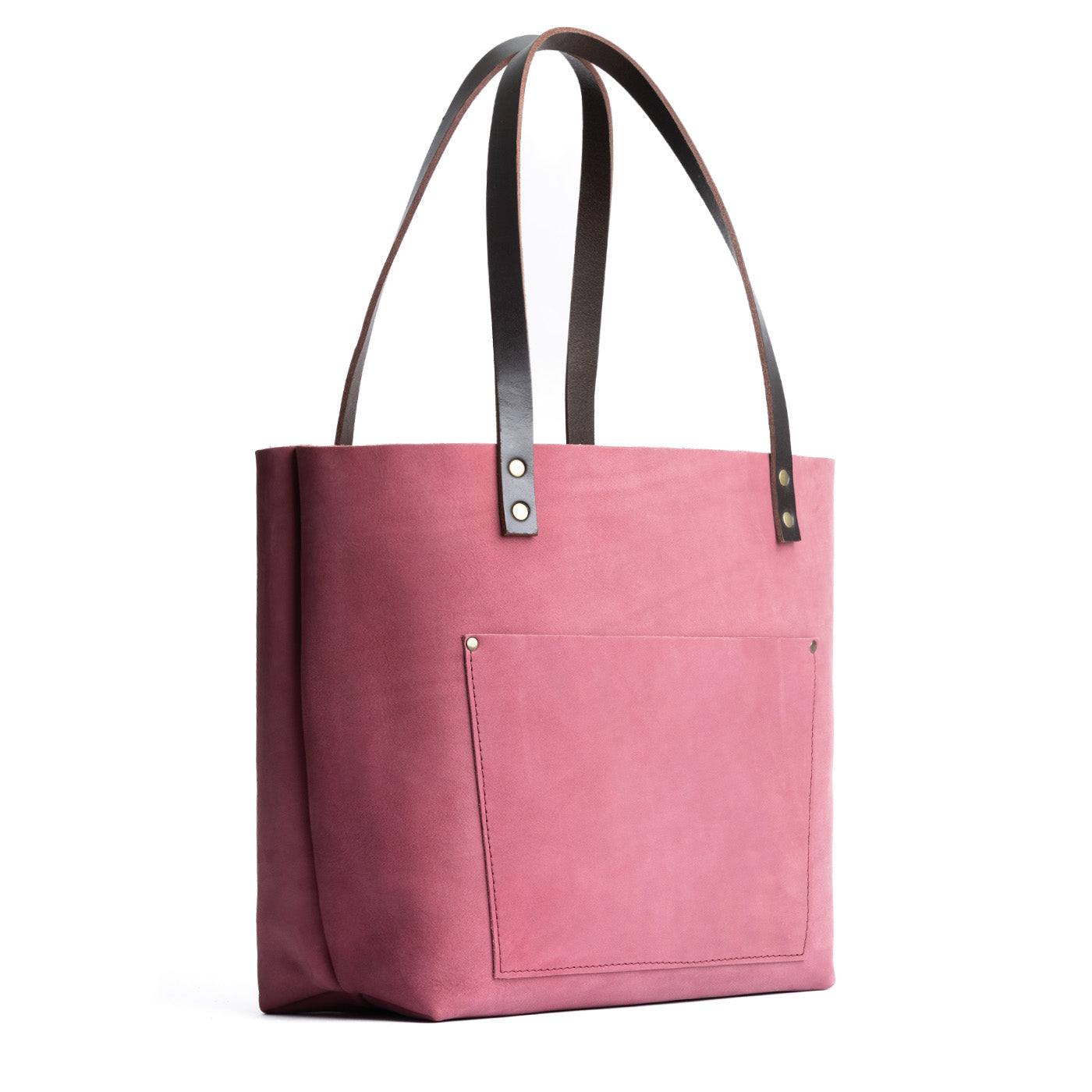 Foxglove*Classic | Large leather tote bag with sturdy bridle handles and front pocket