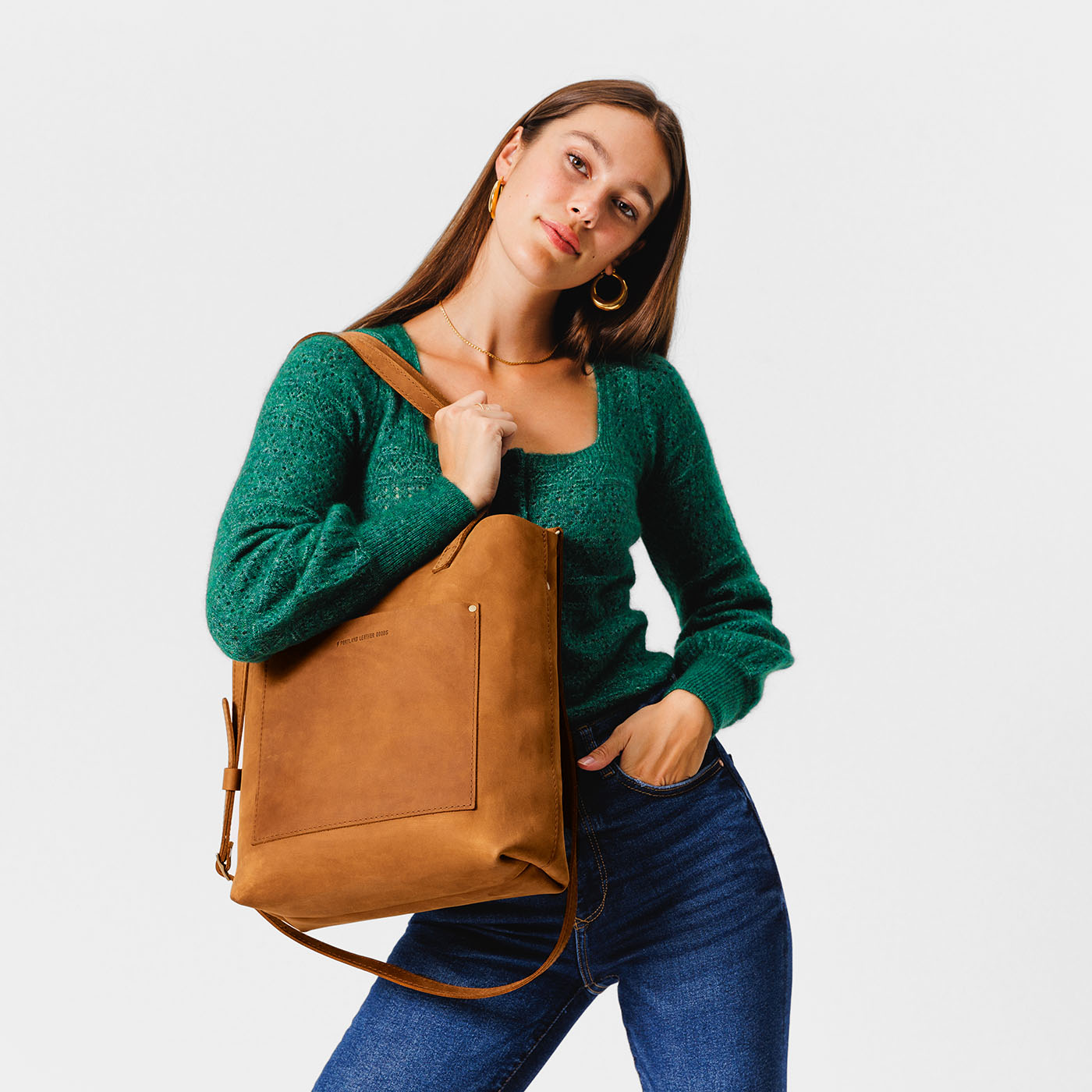 Dakota Classic | Medium Tote with dual shoulder straps and crossbody strap