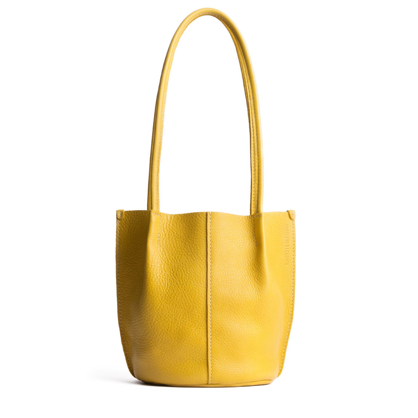 Naples Classic | Petite bucket shaped tote bag with matching leather handles