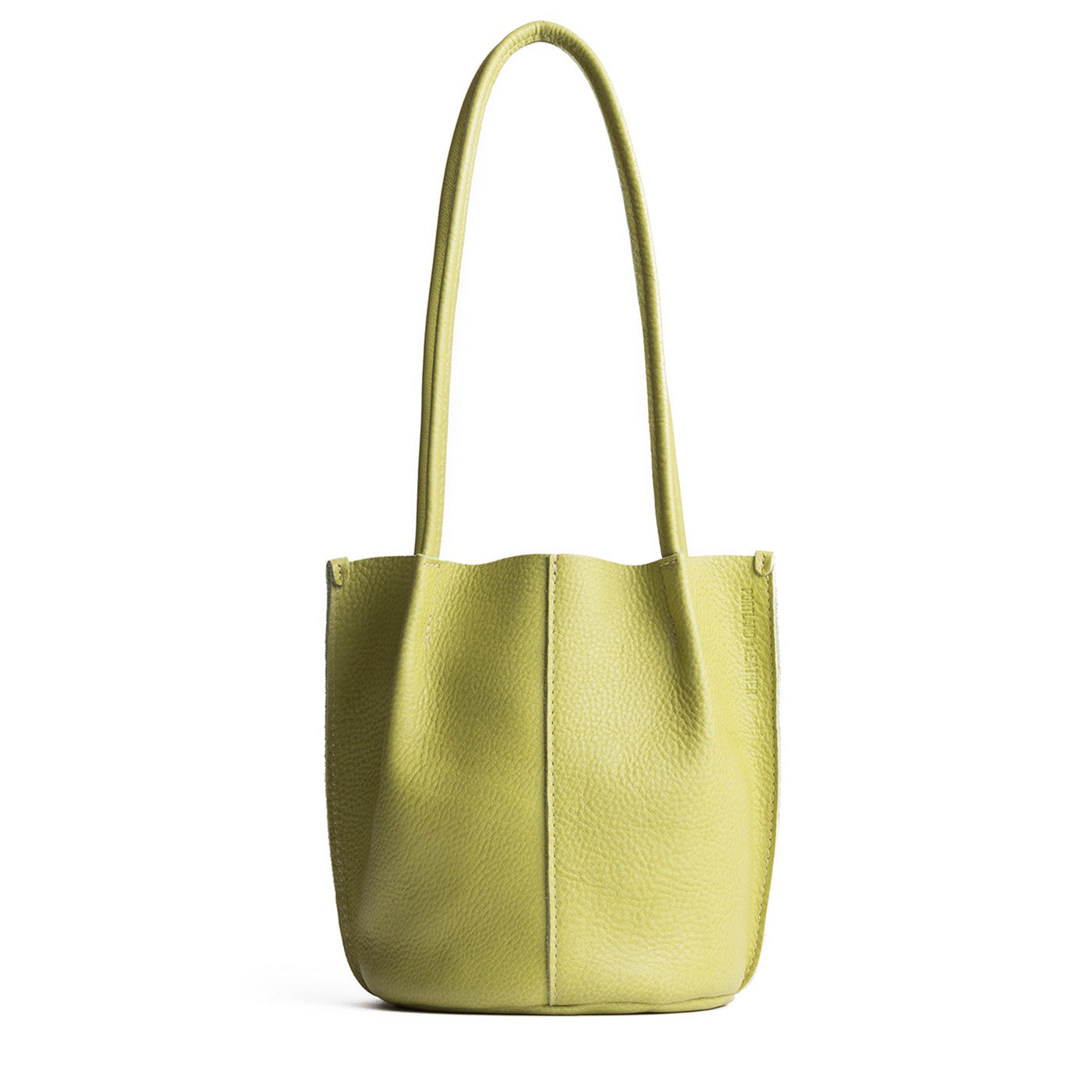 Sugar Snap Classic | Petite bucket shaped tote bag with matching leather handles