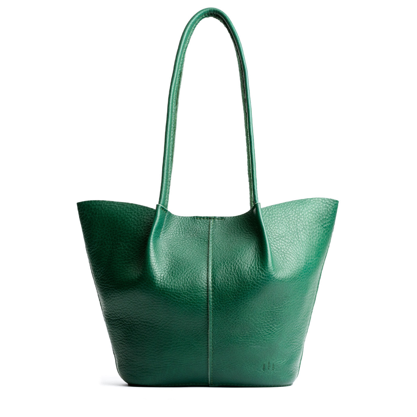 Bacalar*Large | Wide bucket shaped tote bag with matching leather handles