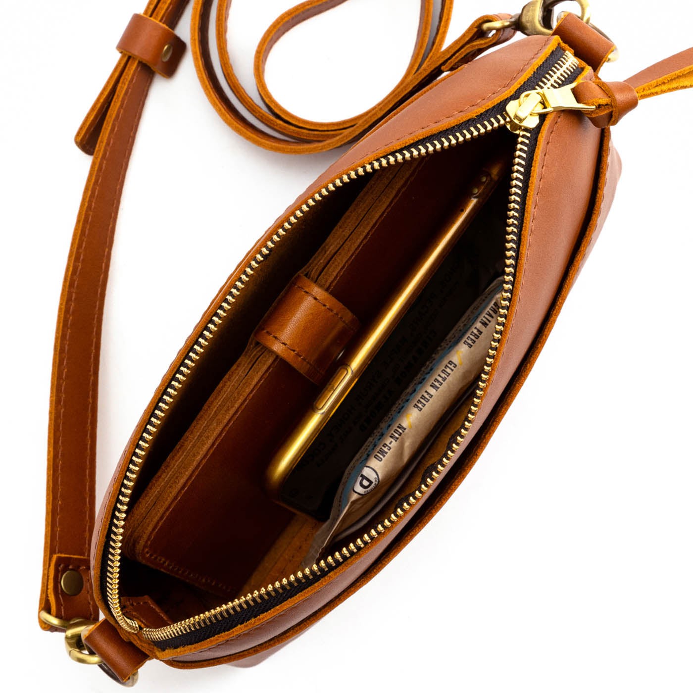 Honey*Classic | Dome shaped crossbody purse with front and back pockets