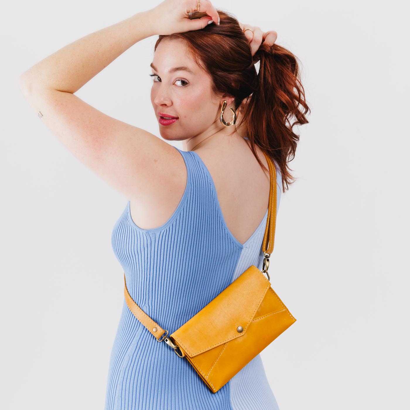  Sunflower | Envelope shaped clutch wallet with crossbody strap