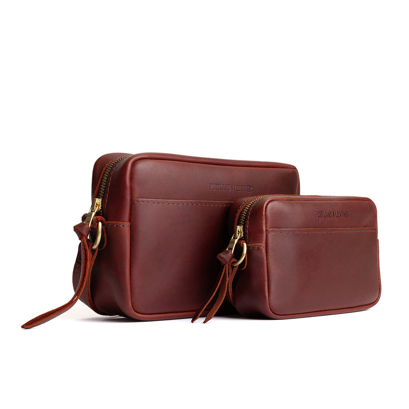 Cognac | Two sizes of rectangular crossbody with adjustable strap