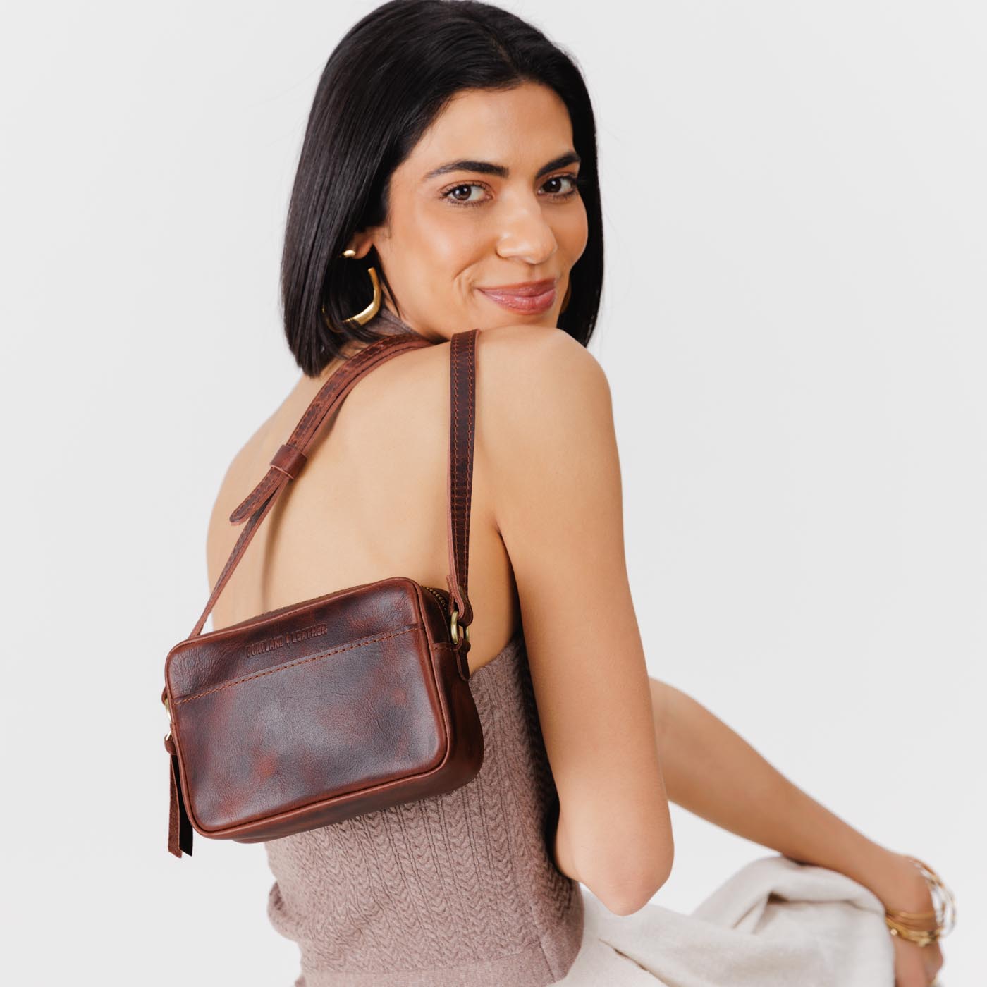 Lava*Small | Petite rectangular crossbody with adjustable strap