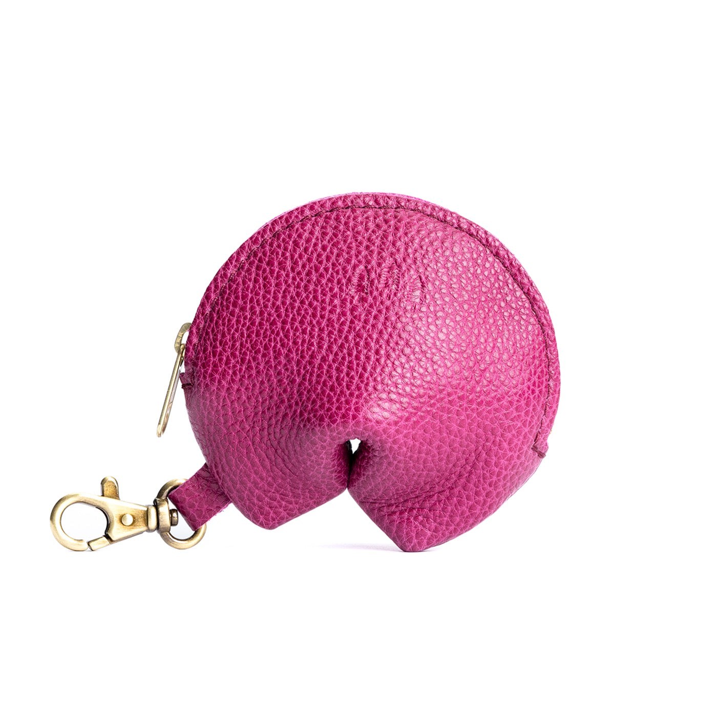 Cosmo | Leather fortune cookie shaped keychain pouch