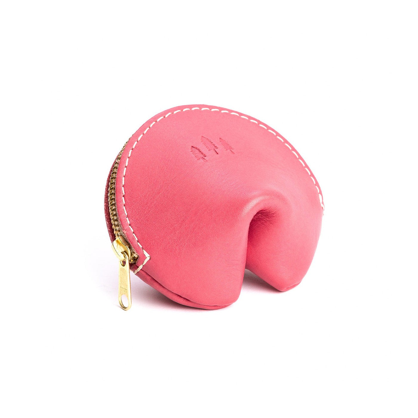 All Color: Tulip | Leather fortune cookie shaped pouch