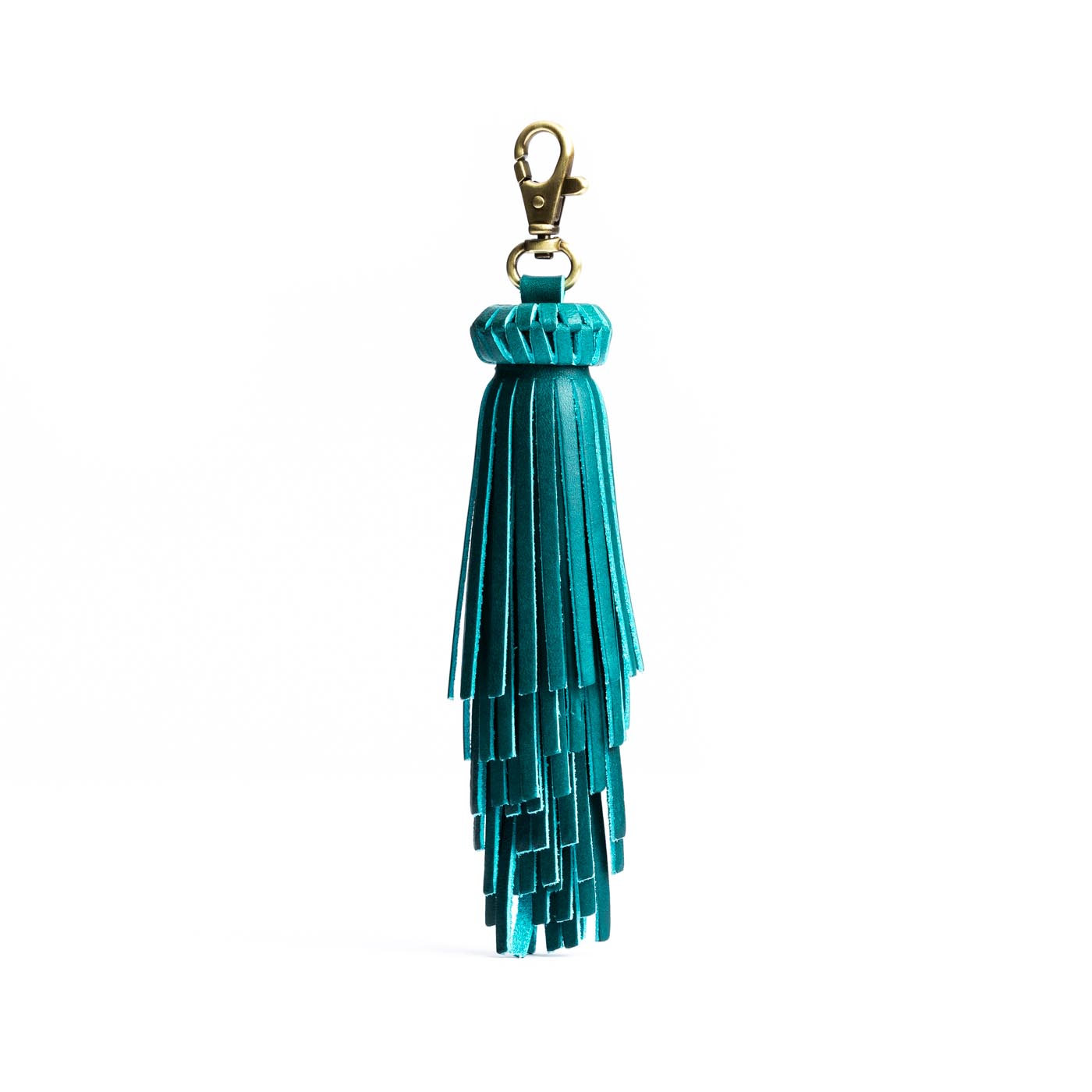 All Color: Caribbean | Tiered fringe tassel with lobster clasp