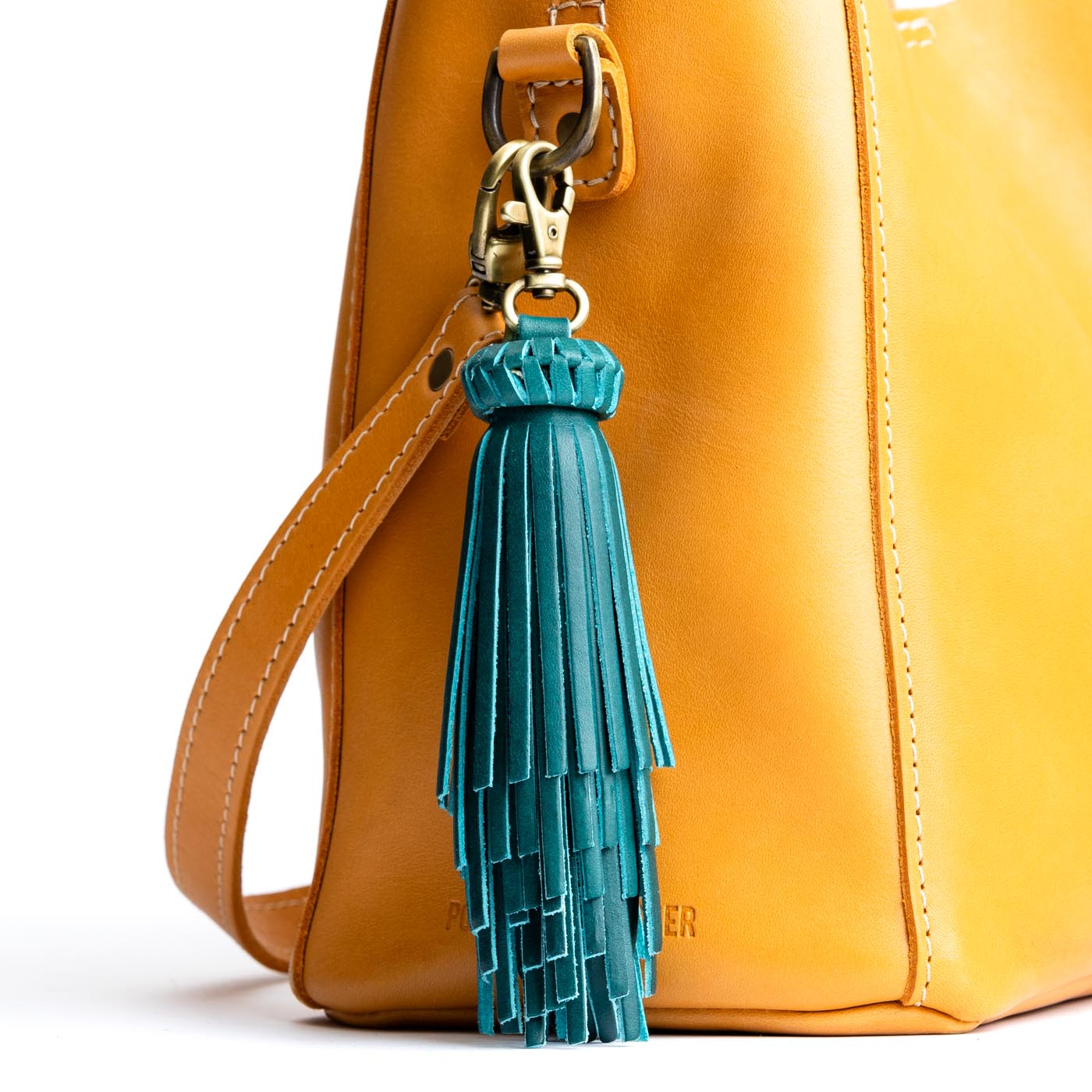 All Color: Caribbean | Tiered fringe tassel with lobster clasp