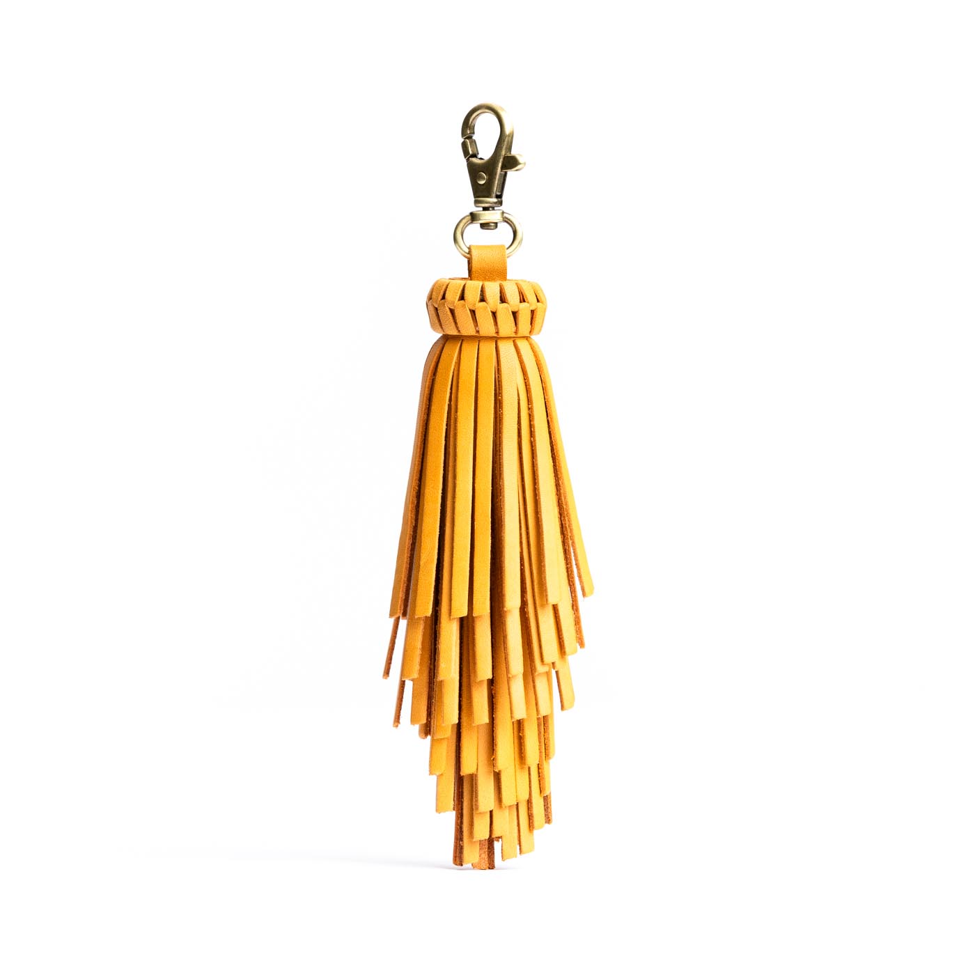 All Color: Sunflower | Tiered fringe tassel with lobster clasp