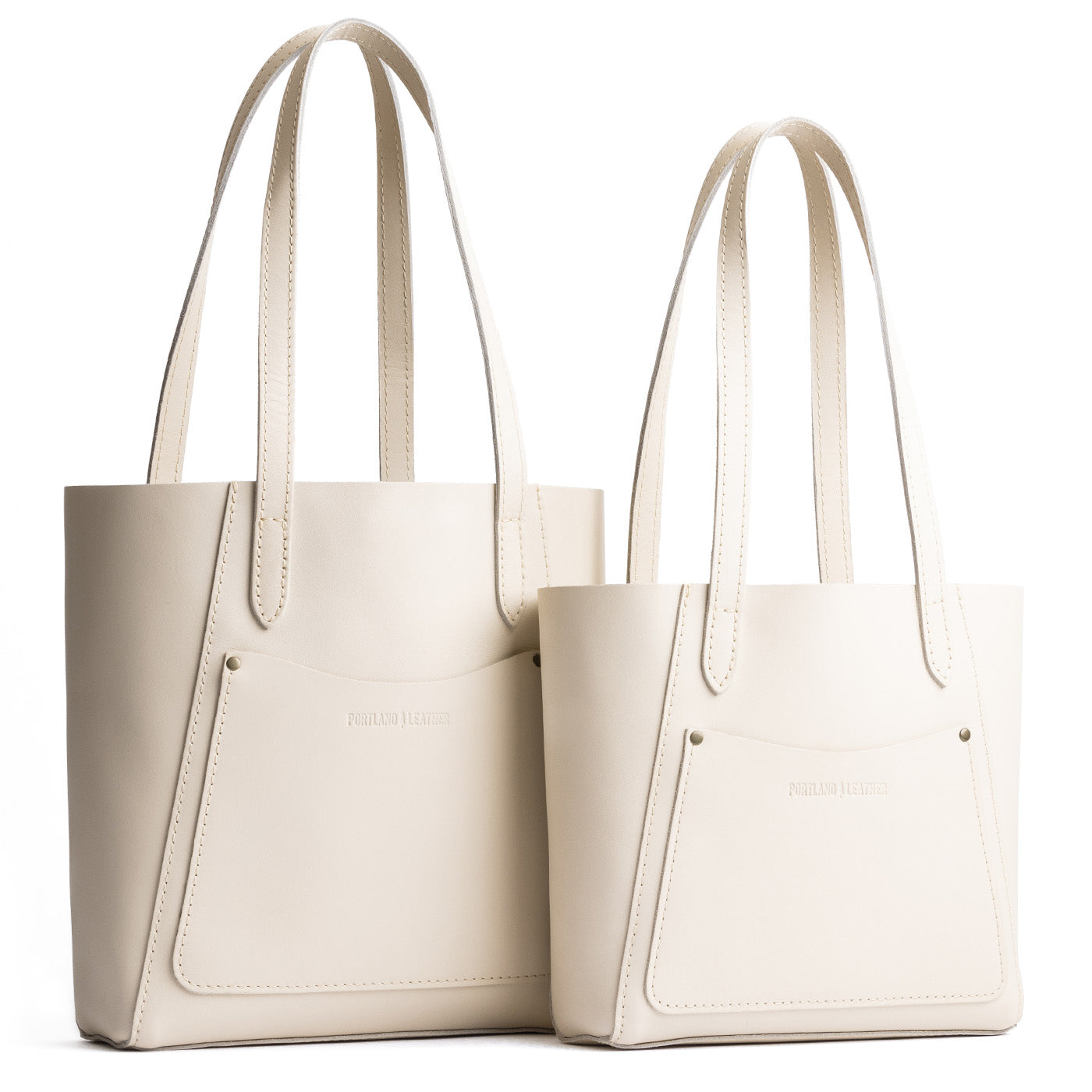 Bone | Comparison of both sizes of tote bag