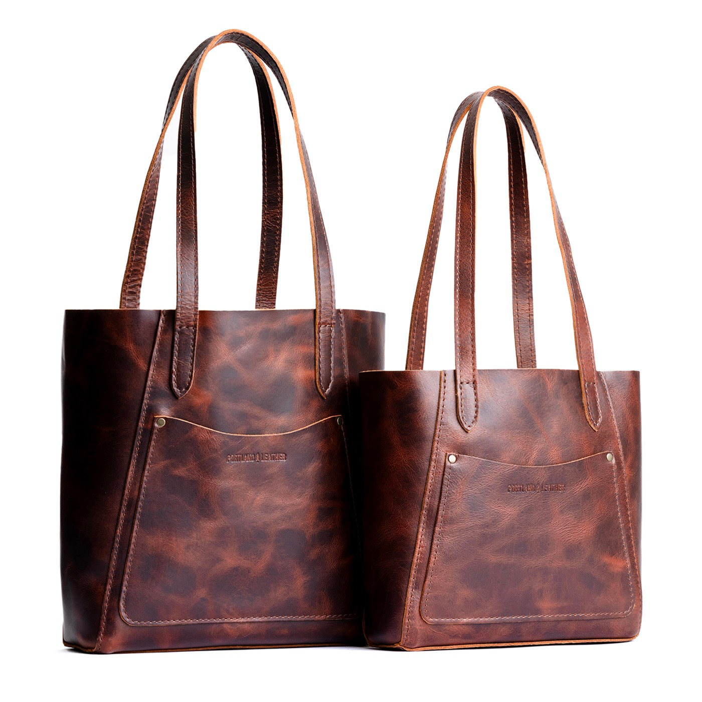 Lava | Comparison of both sizes of tote bag