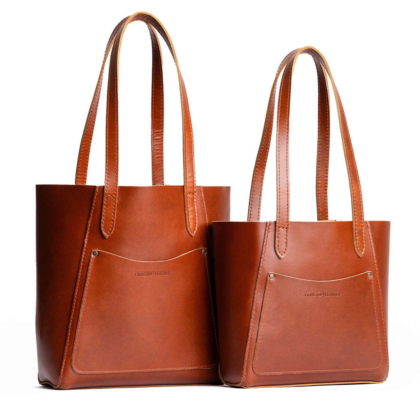 Madrone | Comparison of both sizes of tote bag