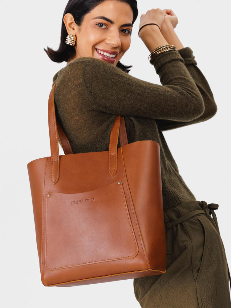 Classic Leather Tote Bag