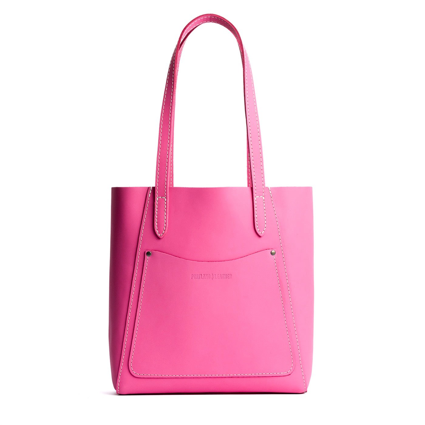 Margot*Large | Dual shoulder strap tote bag with an exterior pocket