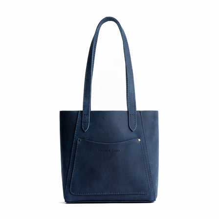 Deep Water*Small | Slim tote bag with dual shoulder straps and interior and exterior pockets