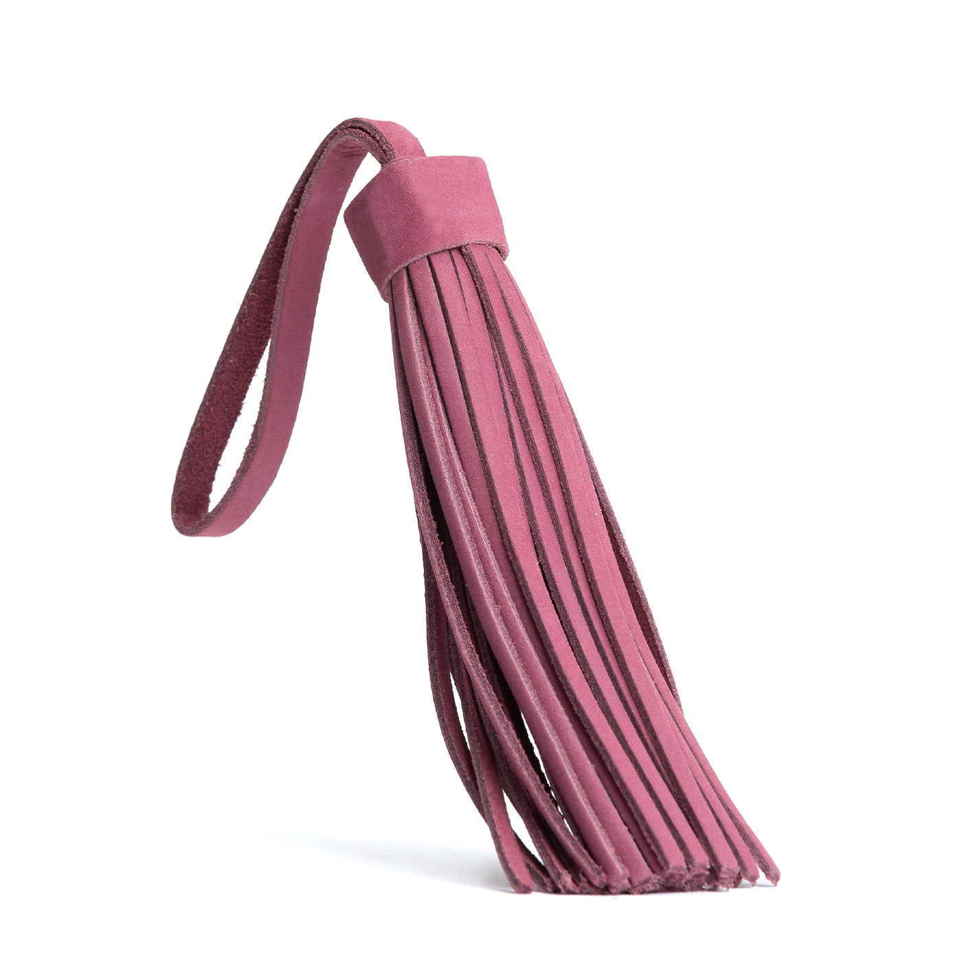 Foxglove*Jumbo | Fringed leather tassel with leather loop