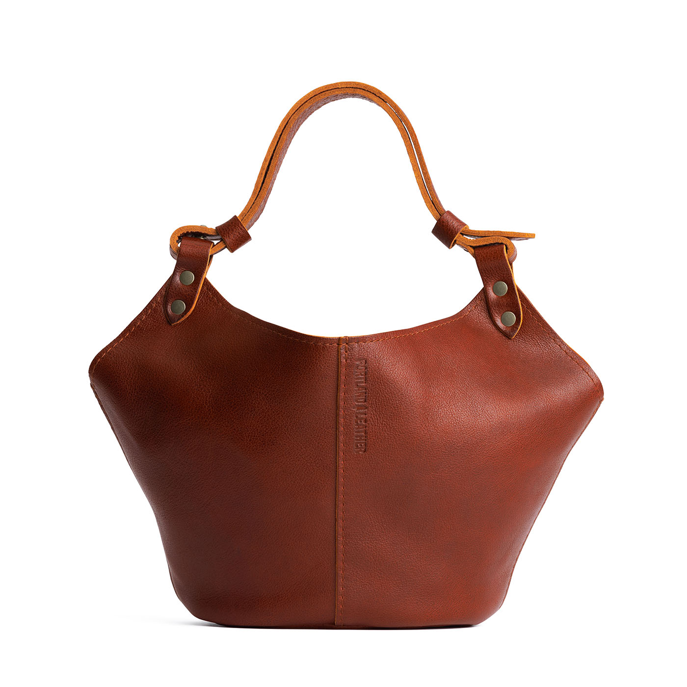 Nutmeg*Small | Structured bucket shaped handbag with an adjustable shoulder strap