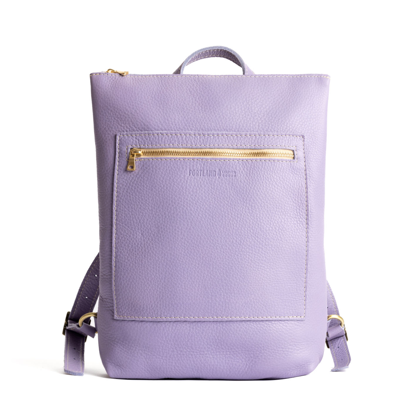 Wisteria | Rectangular slim leather backpack