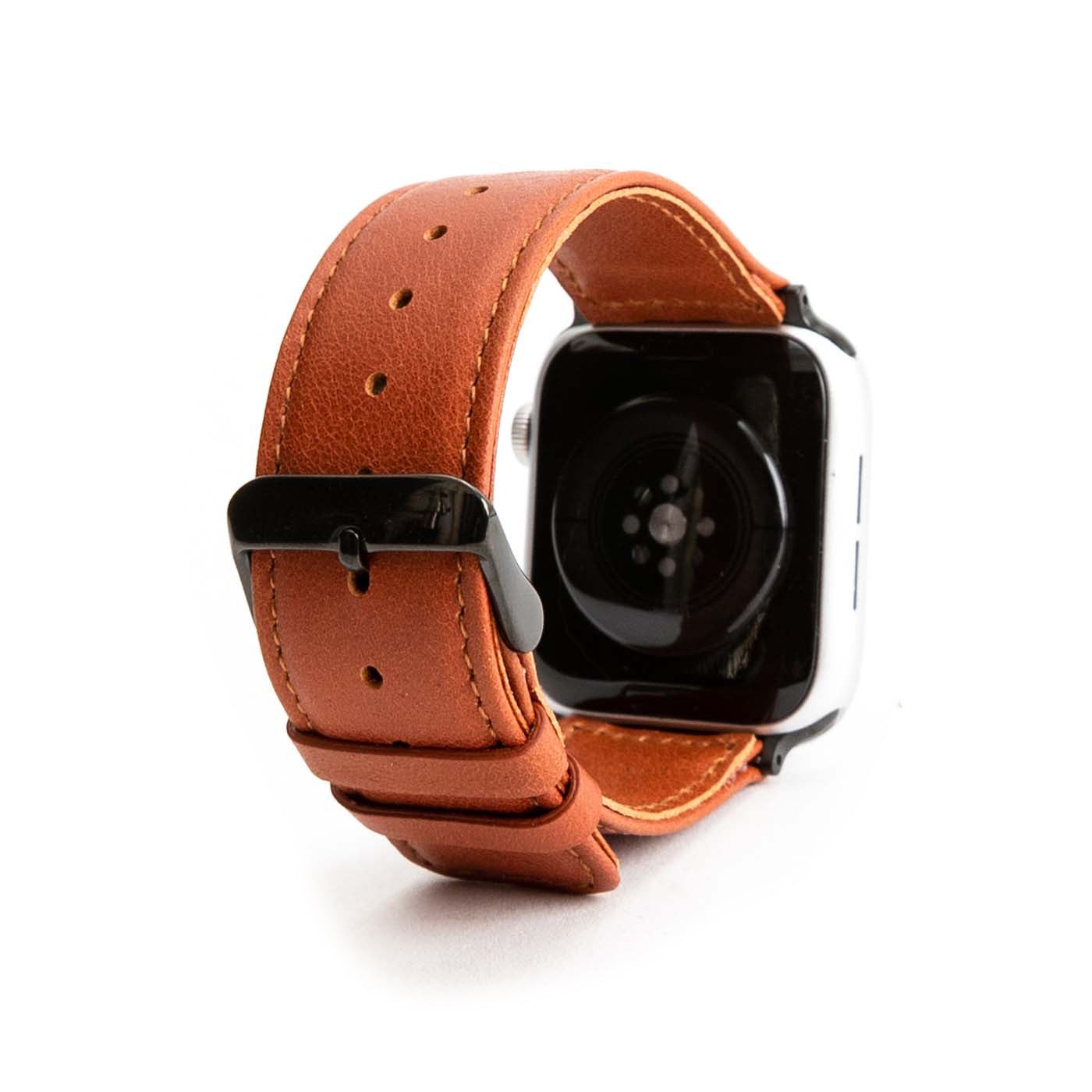 Havana*Stitched*42-44MM | leather Apple watch band