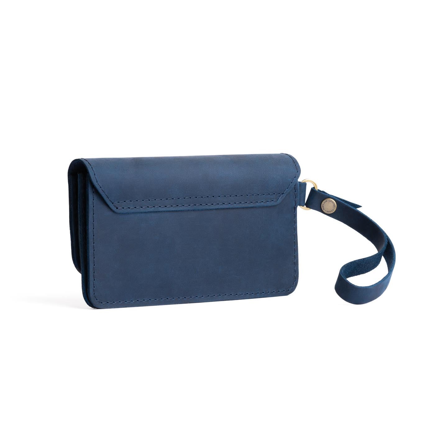 Deep Water | Leather wallet clutch with wristlet and magnetic closure