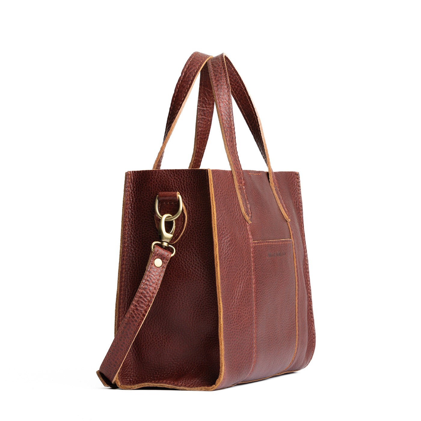 Cinnamon Bear*Classic | Structured mid-size tote bag with overlapping panels and crossbody strap