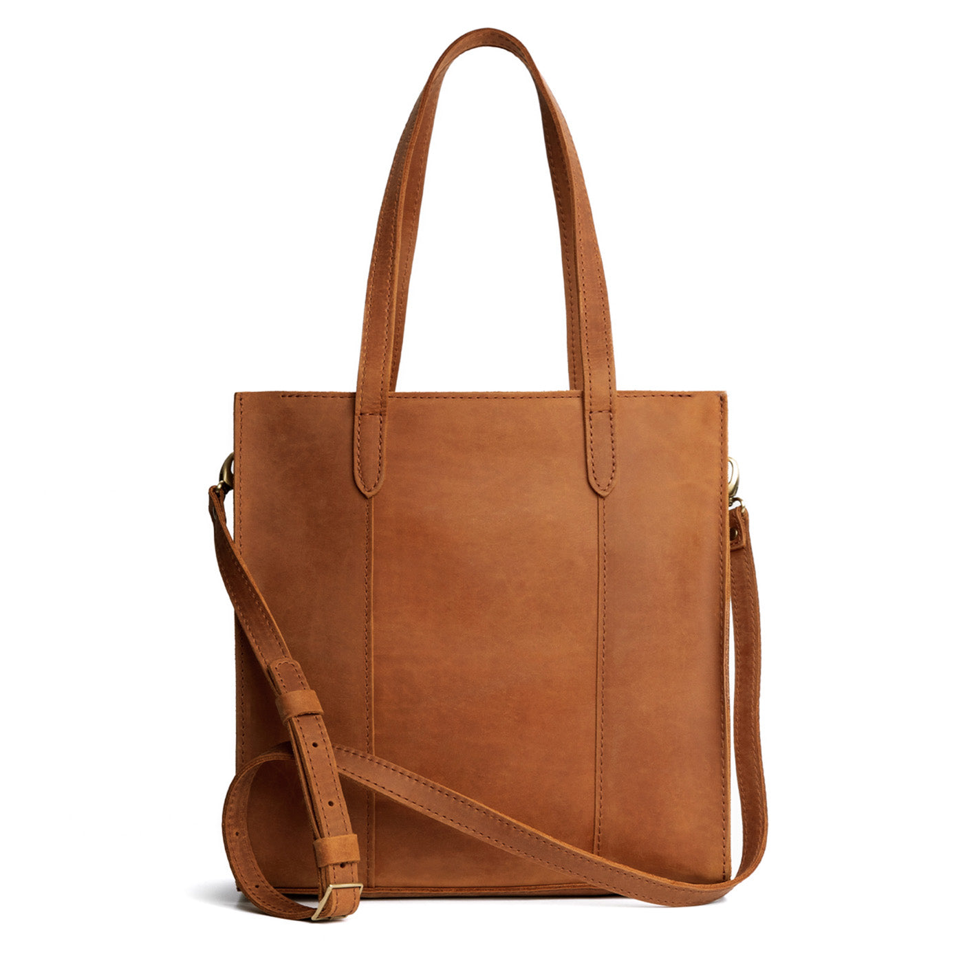  Dakota North/South  | Structured large tote bag with overlapping panels and crossbody strap