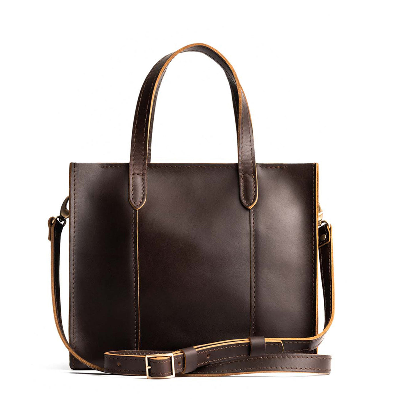 Grizzly Zipper | Structured mid-size tote bag with overlapping panels and crossbody strap