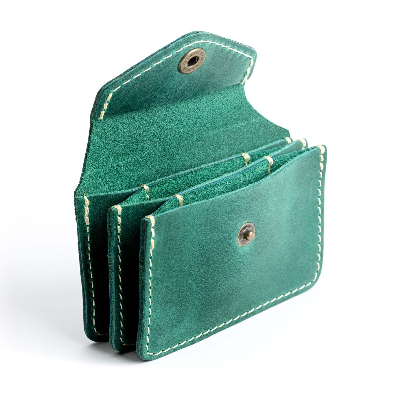 Surf*Plus | Small leather wallet with snap closure