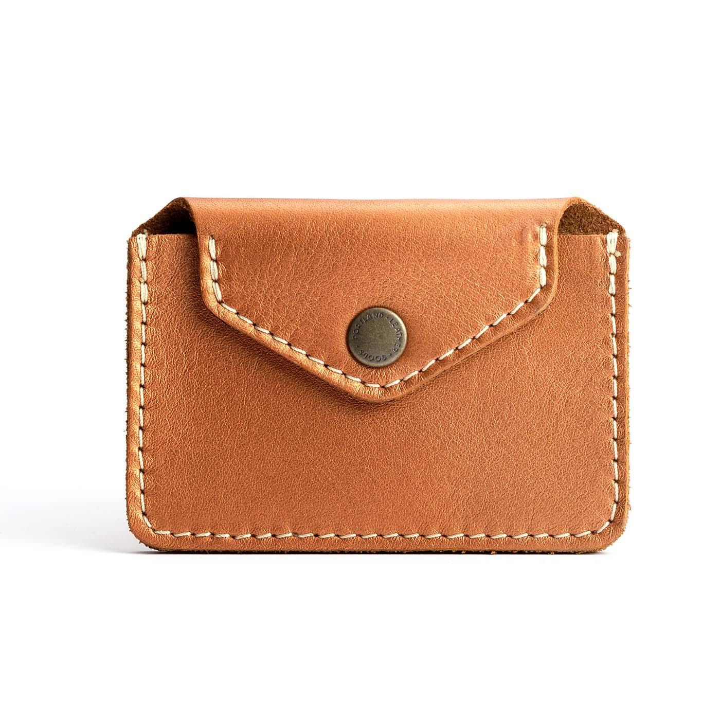 Hava | Small leather wallet with snap closure