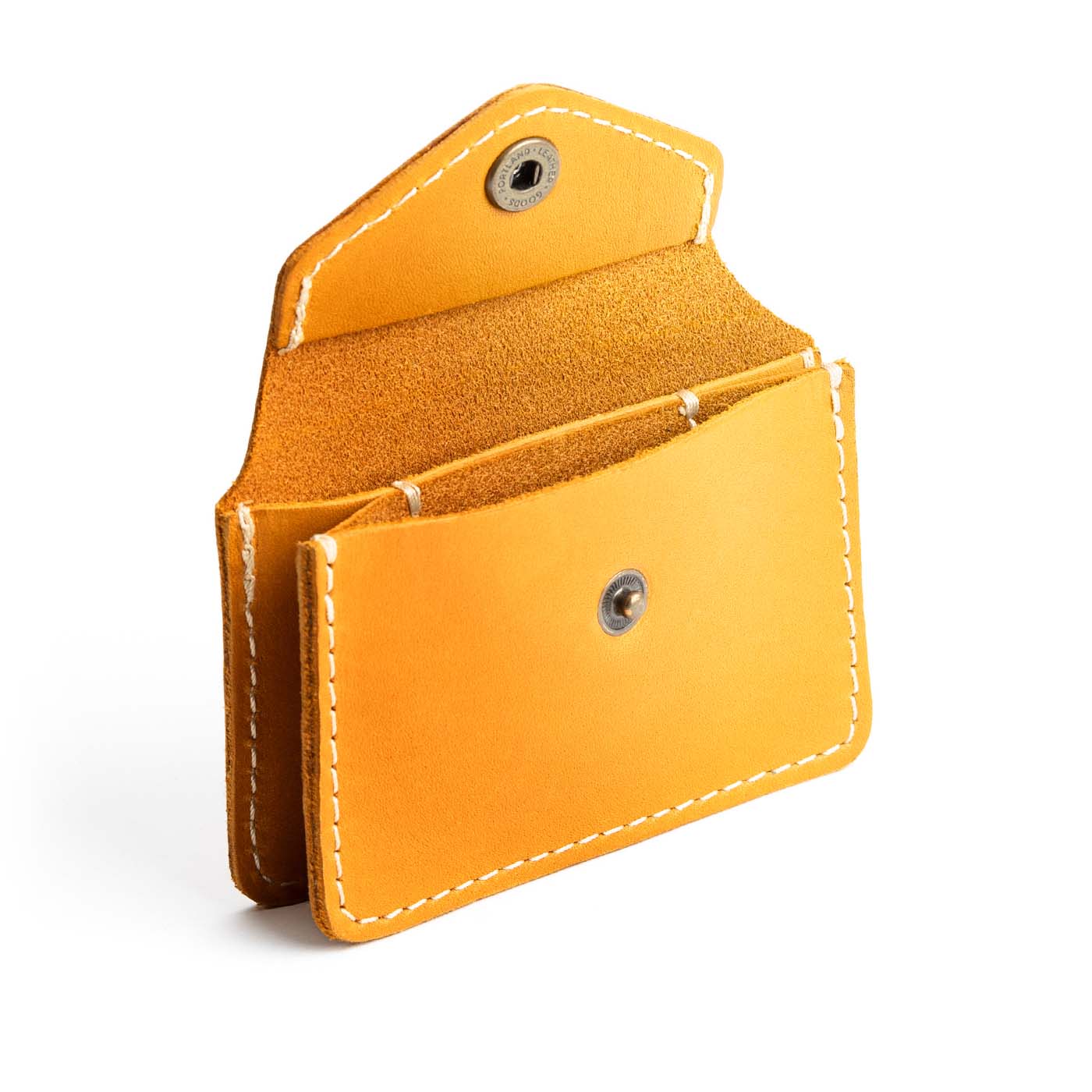 Sunflower*Classic | Small leather wallet with snap closure