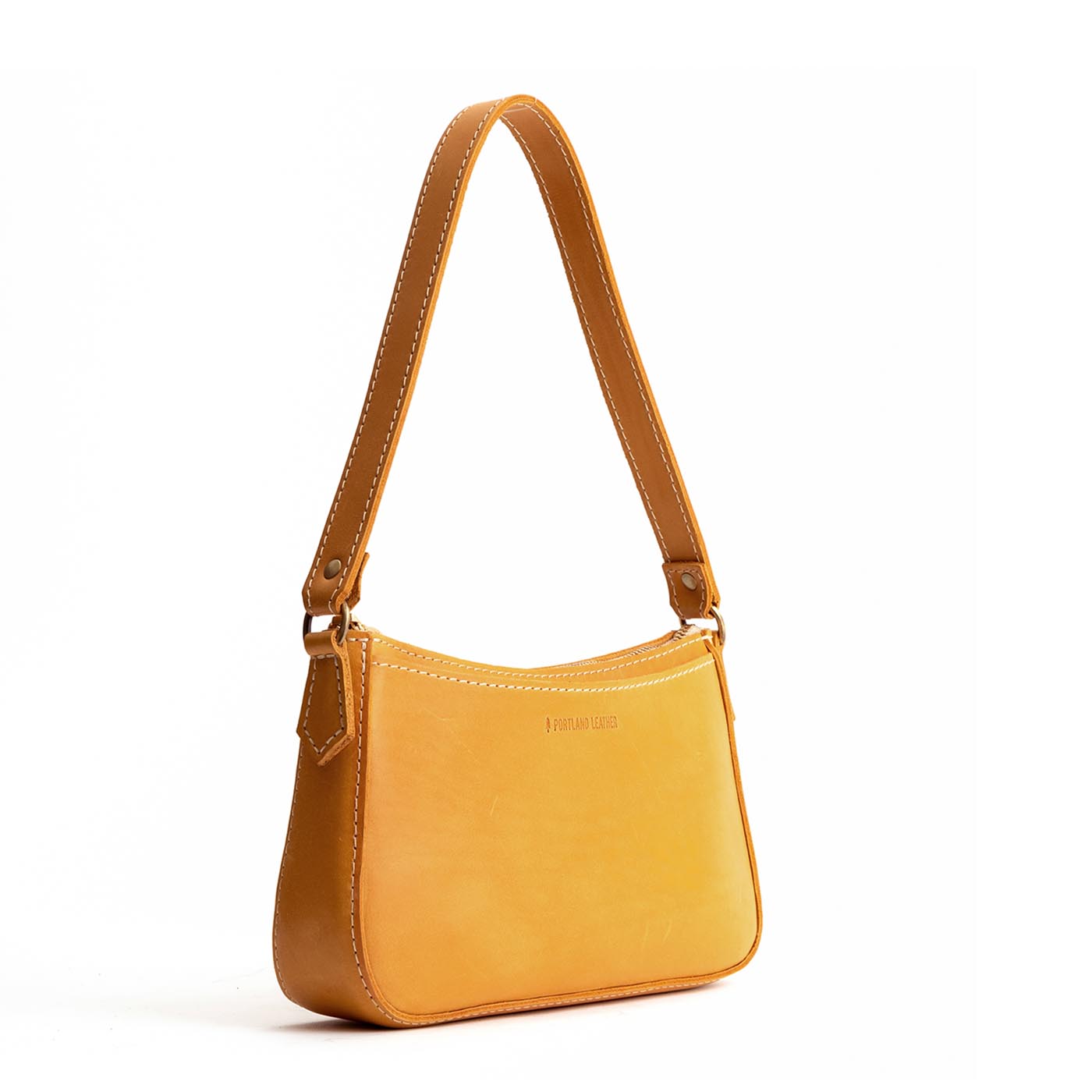  Sunflower | Petite bean shaped shoulder bag with a zipper closure