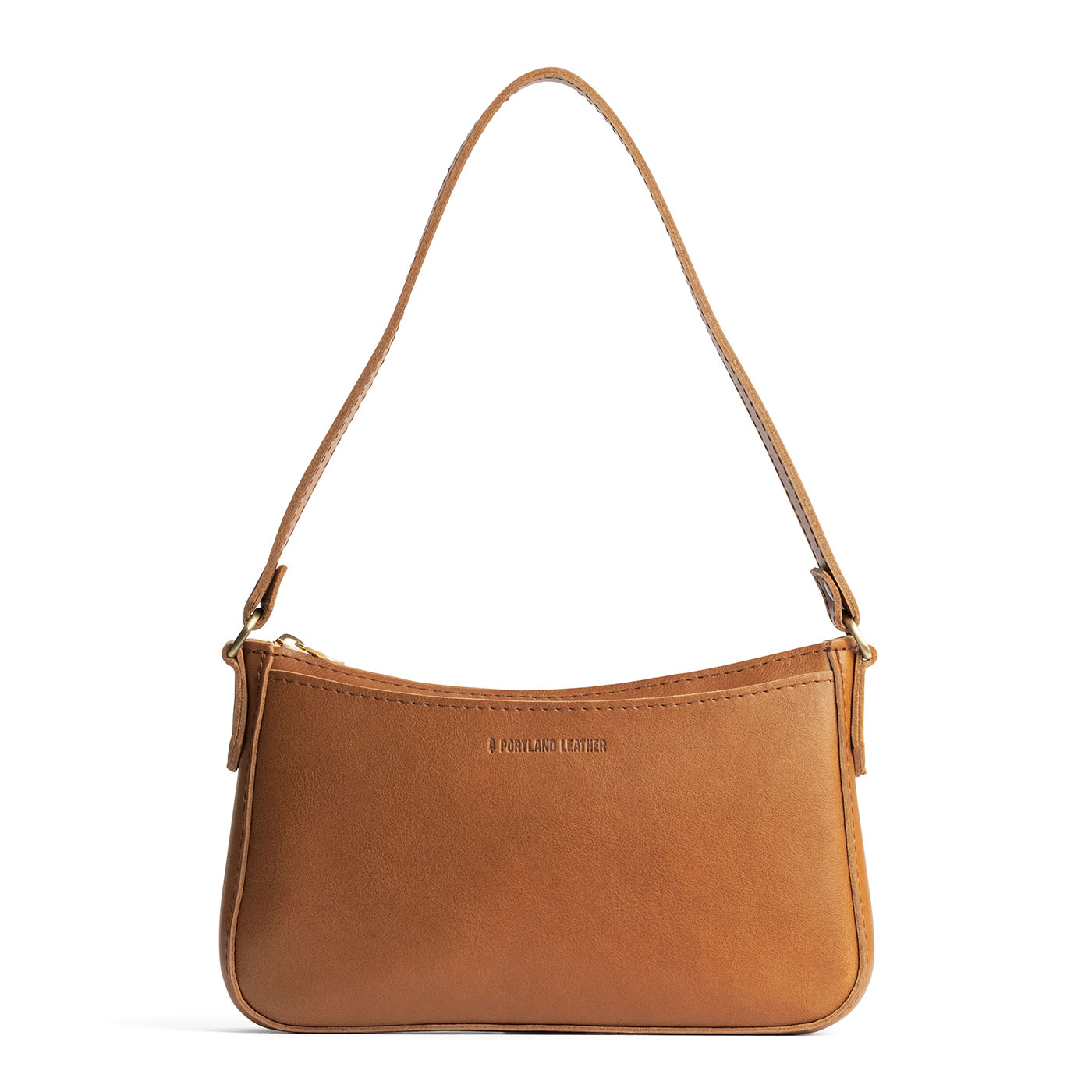 Shortbread | Petite bean shaped shoulder bag with a zipper closure