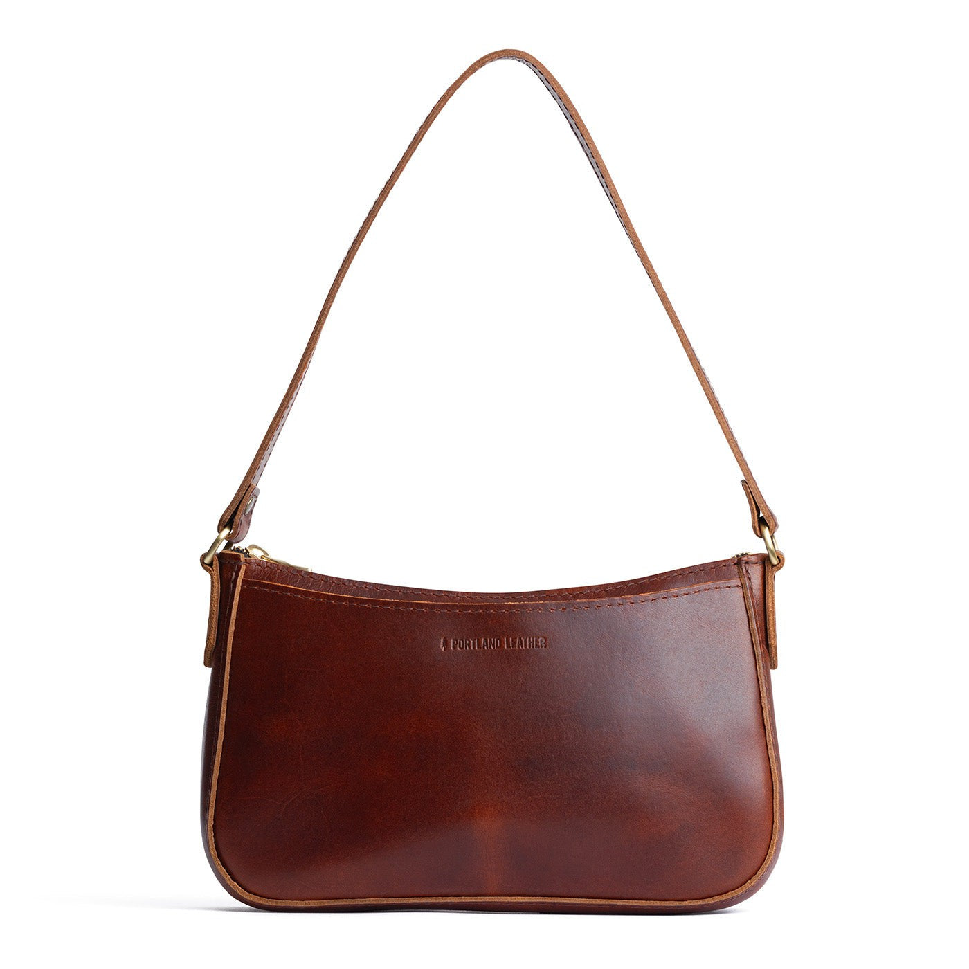 Timber | Petite bean shaped shoulder bag with a zipper closure