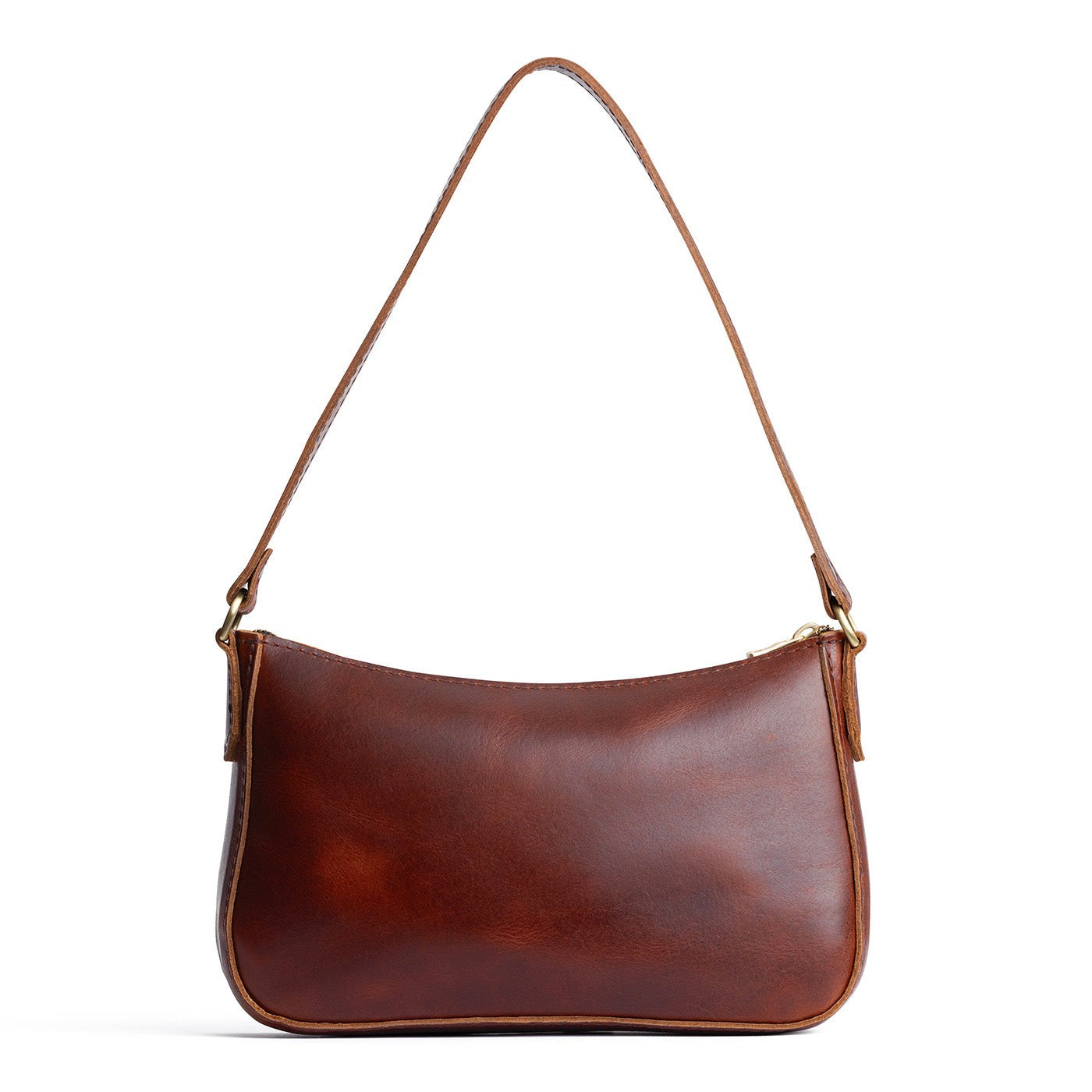 Timber | Petite bean shaped shoulder bag with a zipper closure