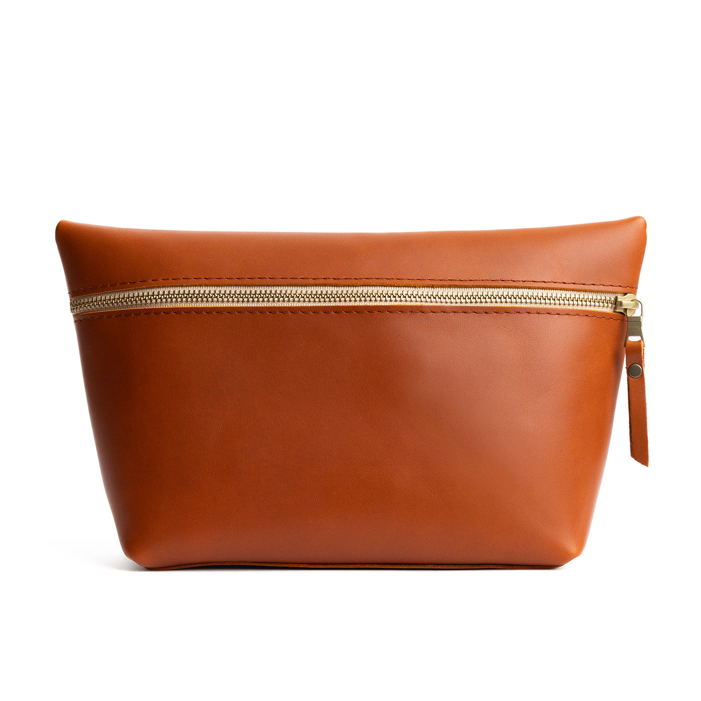 Tuscany*Extra Large | Large leather makeup bag with zipper