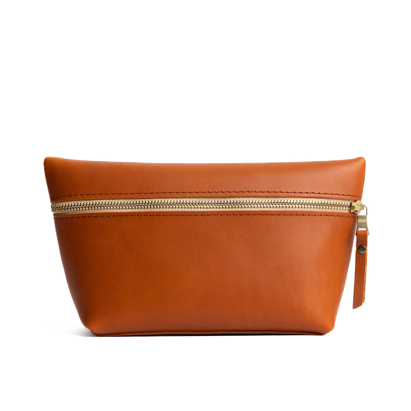 Tuscany Large | Large leather makeup bag with zipper