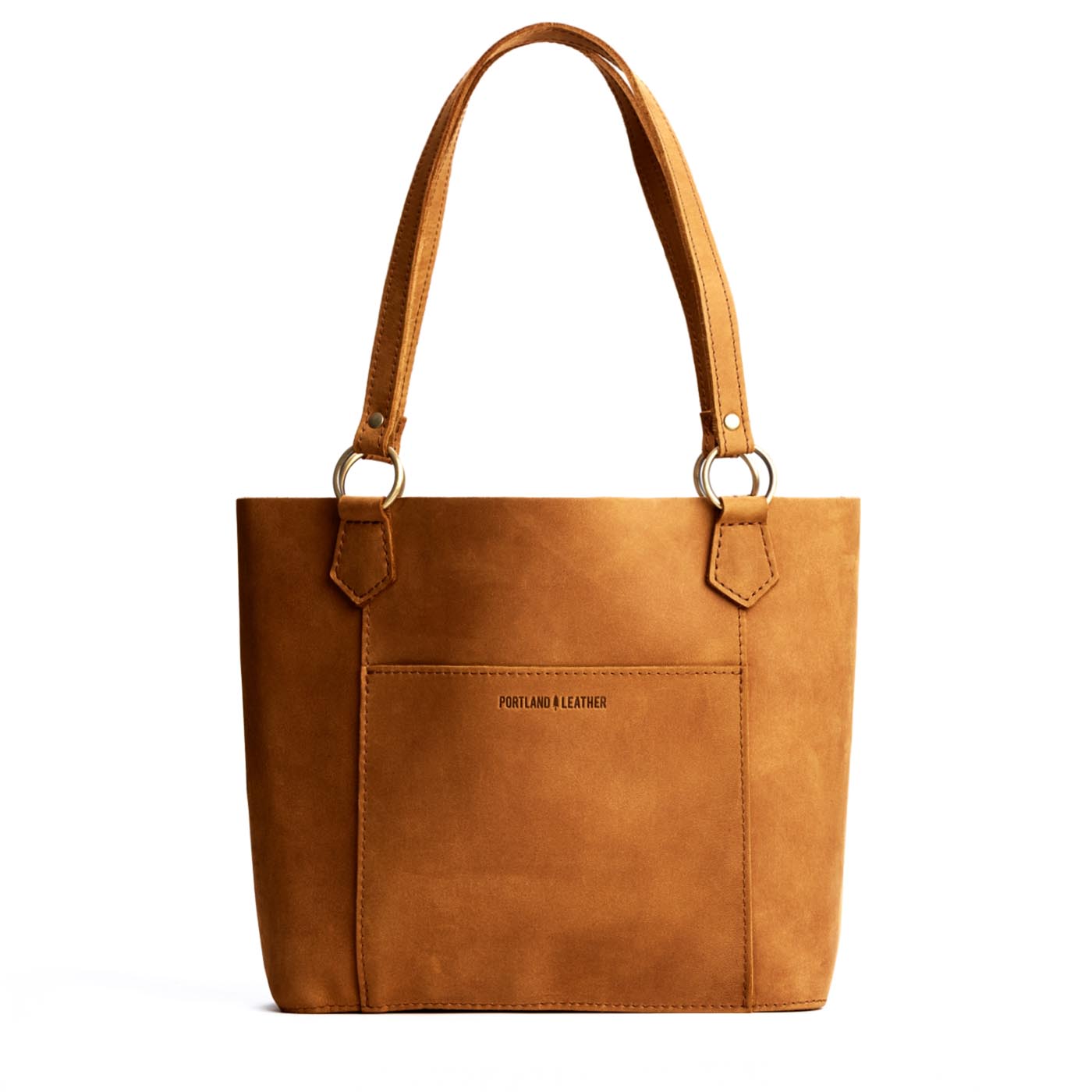 Dakota | Medium tote bag with antiqued brass toned hardware and front pocket